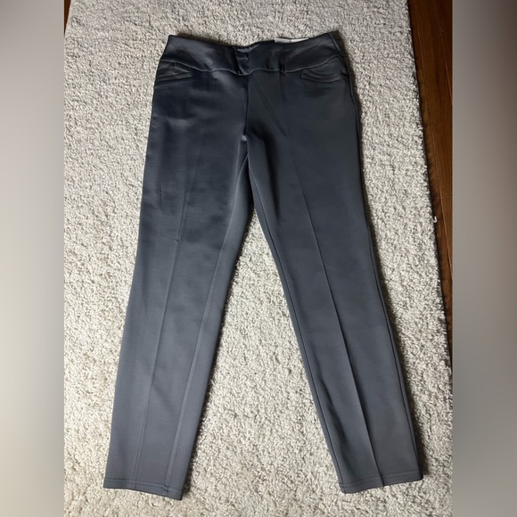 Women’s Large Gray Cato Slim Mid-Rise Slacks NWT - Picture 1 of 6